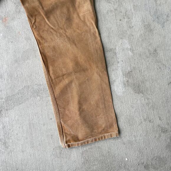 Vintage Y2K Carhartt brown double knee work wear carpenter pants - Picture 10 of 12